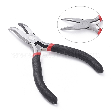 NBEADS 8-Piece Carbon-Hardened Steel Jewelry Plier Kit Flat Nose Pliers Bent Nose Pliers Jewelry