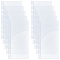 PP Notebook Index Divider Sheets, Rectangle, Clear, 172x95x1mm, Hole: 6mm