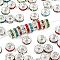 Brass Grade A Rhinestone Spacer Beads, Cadmium Free & Lead Free, Straight Flange, Rondelle, Silver, Mixed Color, 6mm, Hole: 1mm