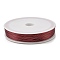 Baking Paint Iron Wire, Round, Dark Red, 0.5mm, 24 Gauge, about 262.47 Feet(80m)/Roll