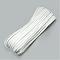Cowhide Cord, White, 5x2mm, about 100yard/bundle(300 feet/bundle)