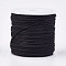 Nylon Braided Threads, Chinese Knotting Cords for Jewelry Making Macrame Craft, Black, 0.8mm, about 49.21 yards(45m)/roll