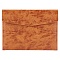 1Pc Imitation Leather Documents Pockets, Rectangle, Chocolate, 240x330mm