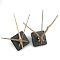 Plastic Long Shaft Clock Movement Mechanism, with Aluminum Pointer, Peru, 56x56x16mm, Pointer: 68~116mm, 6pcs/set