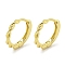 Brass Hoop Earrings, Real 18K Gold Plated, 13.5x2mm