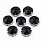 Sew on Rhinestone, Multi-strand Links, Glass Rhinestone, with Brass Prong Settings, Garments Accessories, Faceted, Flat Round, Platinum, Purple, 15x7.5mm, Hole: 0.8~1mm