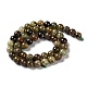 Natural Green Garnet Beads Strands&nbsp;G-Z034-B14-02-3
