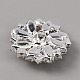 Brass Rhinestone Shank Buttons&nbsp;FIND-WH0110-263A-2