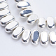 Electroplate Non-magnetic Synthetic Hematite Beads Strands&nbsp;G-J382-4x8x2mm-B04-2