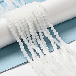 Imitation Jade Frosted Glass Bead Strands&nbsp;X1-GLAA-F029-JM4mm-B06