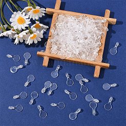 500Pcs Plastic Glue-on Flat Pad Bails&nbsp;KY-YW0002-14