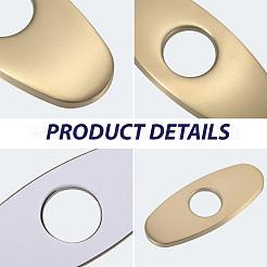 Oval Stainless Steel Faucet Hole Covers&nbsp;STAS-WH20001-18A-G