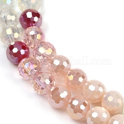 Electroplate Glass Beads Strands&nbsp;EGLA-B011-05A-8mm