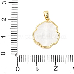 Brass Acrylic Pendants&nbsp;KK-D357-15G