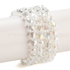 Electroplate Glass Beads Strands&nbsp;EGLA-D030-T4mm-B02