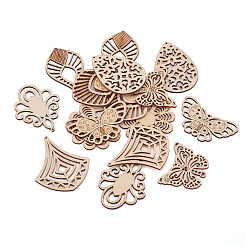 DIY Filigree Wood Dangle Earring Making Kit&nbsp;DIY-TA0009-69