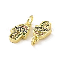 Brass Micro Pave Cubic Zirconia Charms&nbsp;KK-E068-VF088