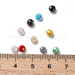 10 Colors Electroplate Glass Beads&nbsp;EGLA-X0006-01E-4mm