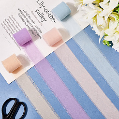4Pcs 4 Colors Polyester Ribbons&nbsp;DIY-CY0001-72