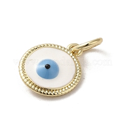 Brass Enamel Charms&nbsp;KK-E092-14G-03