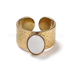 Ion Plating(IP) 304 Stainless Steel Wide Band Open Cuff Rings&nbsp;RJEW-F167-06G-06