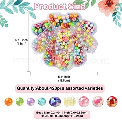 456Pcs Opaque Acrylic Beads&nbsp;MACR-YW0003-38