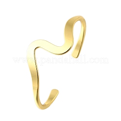 Brass Cuff Bangles for Women&nbsp;BJEW-F498-06G