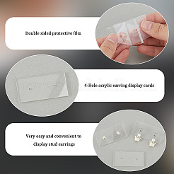 20Pcs Acrylic Earring Display Cards&nbsp;EDIS-CP0001-16B