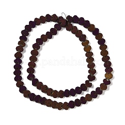 Electroplated Natural Lava Rock Beads Strands&nbsp;G-Q1009-G01-02