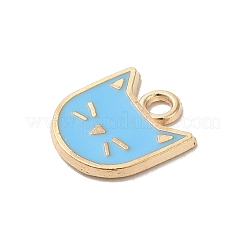 Rack Plating Alloy Enamel Charms&nbsp;ENAM-P254-03KCG-02
