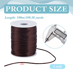 Round Polyester Cords Macrame Thread&nbsp;OCOR-WH0105-038A