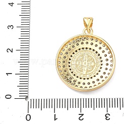 Brass Micro Pave Cubic Zirconia Pendants&nbsp;KK-H539-17B-01