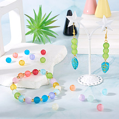 280Pcs 14 Colors Transparent Glass Beads Strands&nbsp;GLAA-TA0012-34