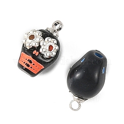 Opaque Acrylic & Alloy Pendants&nbsp;PALLOY-JF05969-01