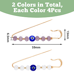 8Pcs 2 Colors Iron Kilt Pins&nbsp;JEWB-DC0001-13