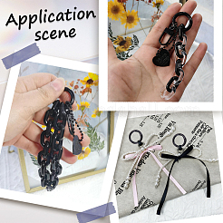 30Pcs Spray Painted Eco-Friendly Alloy Spring Gate Rings&nbsp;FIND-SP0006-04