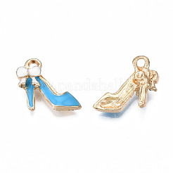Rack Plating Alloy Enamel Charms&nbsp;ENAM-T011-134A