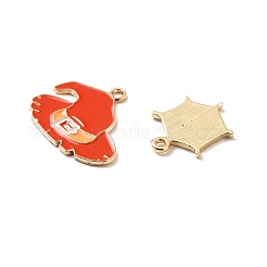 Halloween Alloy Enamel Pendants&nbsp;ENAM-G200-05G