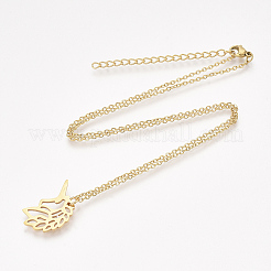 201 Stainless Steel Pendant Necklaces&nbsp;LS-NJEW-T009-JN129-45-2