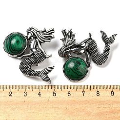 Dual-use Items Alloy Mermaid Brooch&nbsp;JEWB-C026-02E-AS