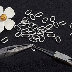 Oval Iron Open Jump Rings&nbsp;IFIN-PH0024-44P