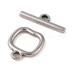 Non-Tarnish 304 Stainless Steel Toggle Clasps&nbsp;STAS-Q324-18P