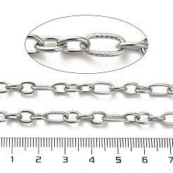 304 Stainless Steel Figaro Chains&nbsp;CHS-A016-19P-A