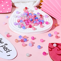 120Pcs 6 Colors Acrylic Beads&nbsp;SACR-TA0001-26