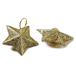 Plastic Glitter Star Pendant Decorations&nbsp;LS-KY-D019-01B