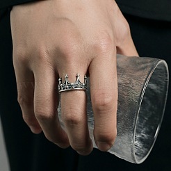 Crown Brass Cuff Open Rings&nbsp;FS-WG83D0F-01