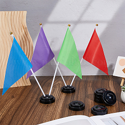 Plastic Table Flag Display Pedestals&nbsp;ODIS-WH0038-164