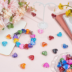 100Pcs Spray Painted Drawbench Acrylic Beads&nbsp;ACRP-PA0001-03