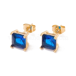 6 Pairs Tiny Cubic Zirconia Square Stud Earrings&nbsp;EJEW-G291-01B-M