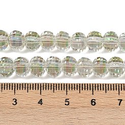 Electroplate Transparent Glass Beads Strands&nbsp;EGLA-B011-08A-HR04